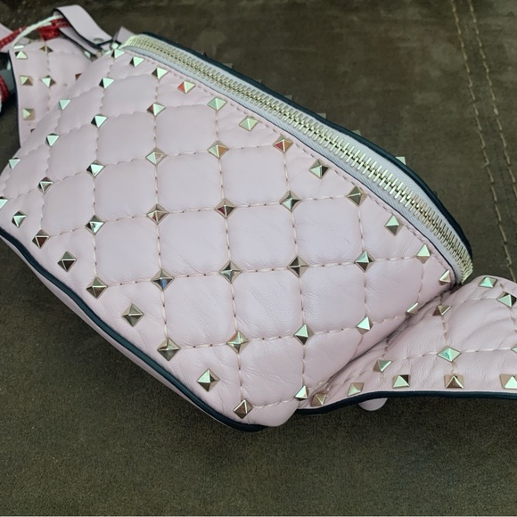Valentino Rockstud Spike Quilted Leather Beltbag - Picture 11 of 16